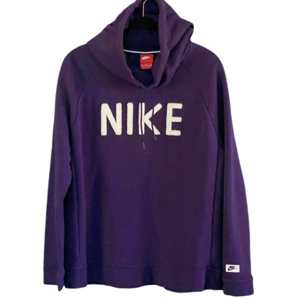 Nike Women’s Fleece Cowl Neck Sweatshirt Purple Size Medium